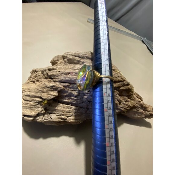 Handcrafted Wire Wrapped Multi-Color Gemstone Ring Size 8 - Picture 10 of 16